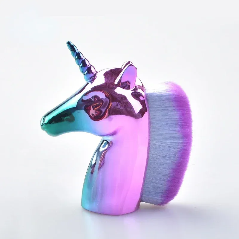 ユニコーンネイルダストブラシネイルアートアクセサリー削除マニキュアダストブラシネイルジェルクリーニングブラシ化粧ブラシマニキュアツール — image 11