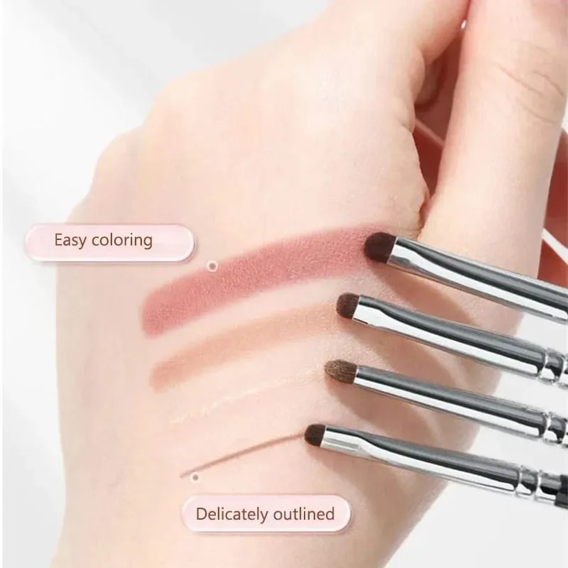 Kleine Hoek Precieze Detail Oogschaduw Borstel Zacht Paardenhaar Ooglid Markeerstift Liggende Zijderups Make-Up Kwasten Ogen Make Up Gereedschap