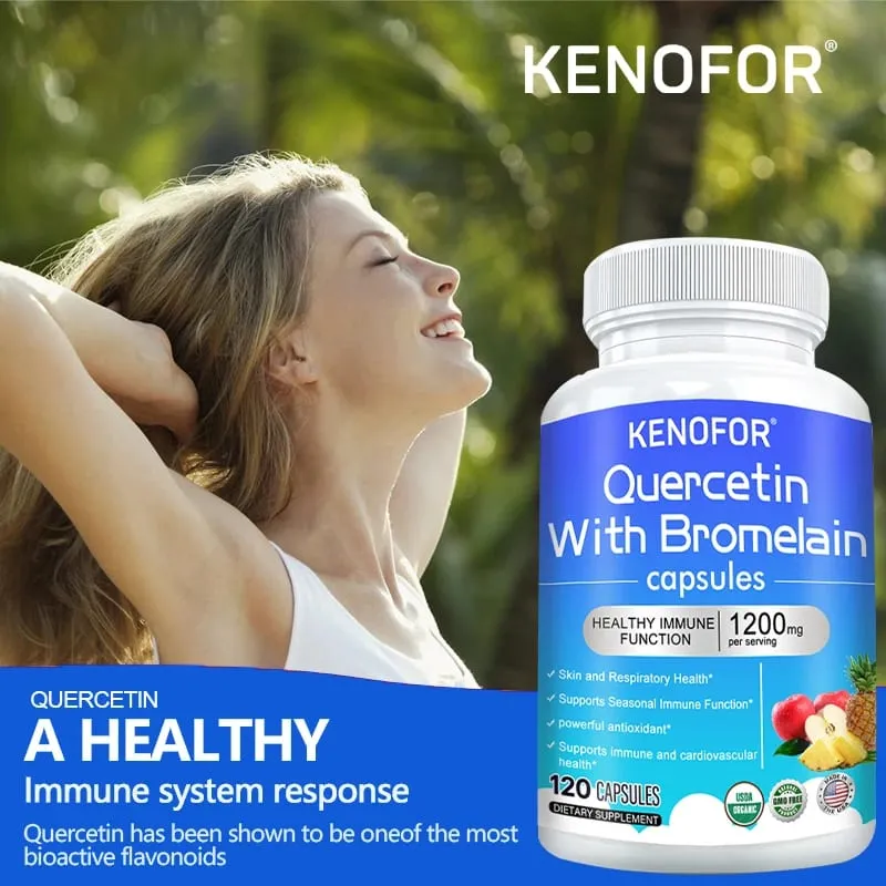 Bromelain Capsules- with Quercetin Zinc Extract Improves Digestion Joint Health Nutrient Absorption Immune Support — image 6