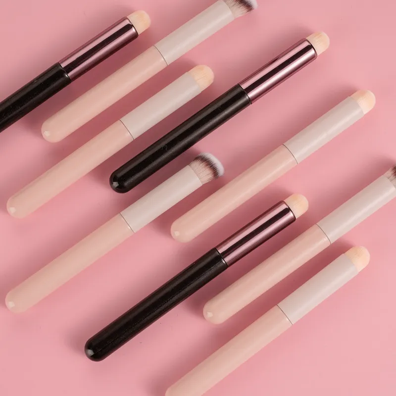 1/4Pcs Soft Mushroom Sponge Head Makeup Brushes Lipstick Lip Makeup Brush Portable Cosmetic Tools Foundation Concealer Brush