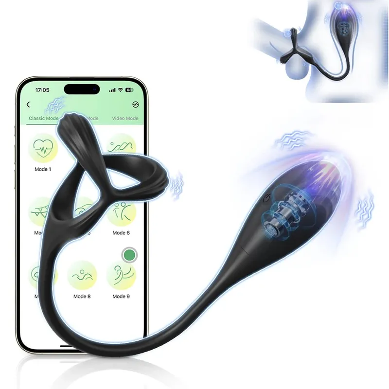Vibrating Anal Vibrator Prostate Massager Anal Plug Cock Ring for Men Butt Plug for Gay Penis Ring Sex Toy for Male — image 9