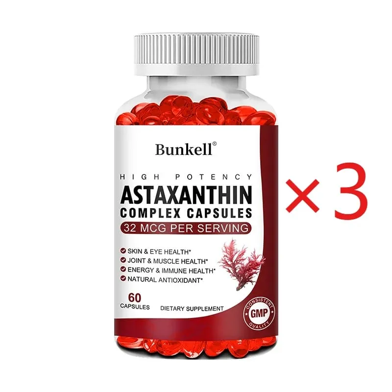 Antarctic Krill Oil 120mg Astaxanthin 32mcg Capsules(EPA DHA) Support Joint and Skin Immunity Cardiovascular Health