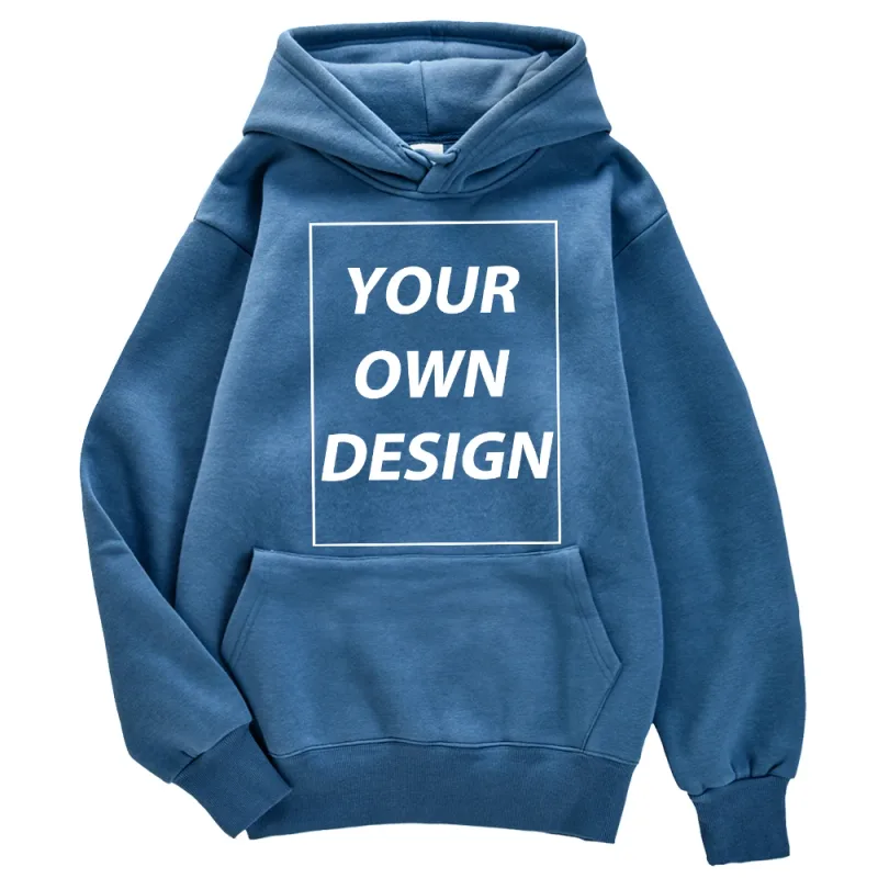 ที่กำหนดเอง DIY พิมพ์ผู้ชายผู้หญิงฤดูใบไม้ร่วงฤดูหนาว Hoodies Casual CLASSIC Pullovers ง่าย Comfy Streetwear นุ่มกีฬาเสื้อผ้า