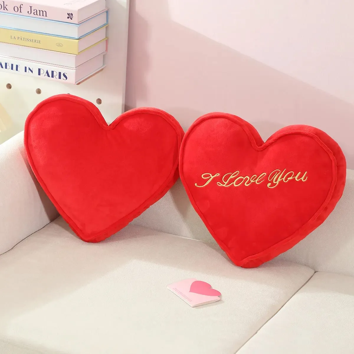 35x30 ס"מ כרית קטיפה לב אדום ממולא I LOVE U כרית מושב תמיכת גב רכה מסיבת יום האהבה קישוט חברה מתנה