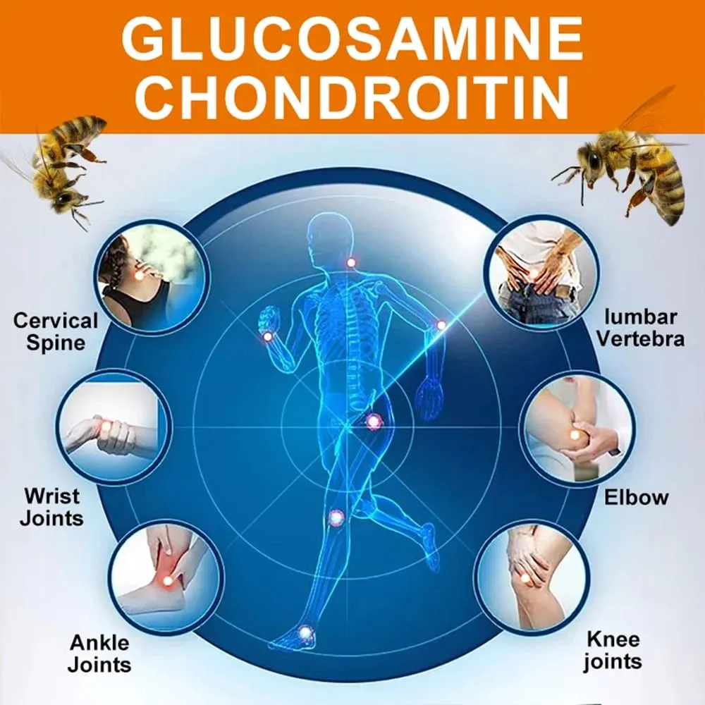 Glucosamine Chondroitin MSM and Turmeric Supplement - Support for Cartilage & Joint Health & Flexibility Non-GMO Capsules — image 3