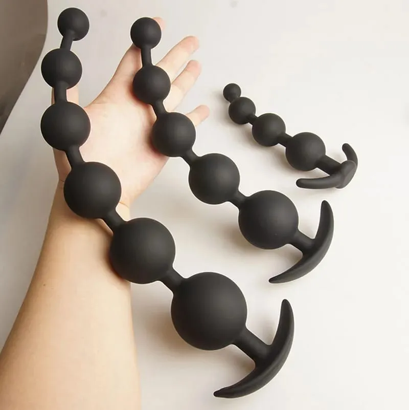 Anal Beads Balls Long Dildo Training Silicone Anus Ass But Butt Plug Analplug Buttplug Butplug Sex Toys Analsex Prostate