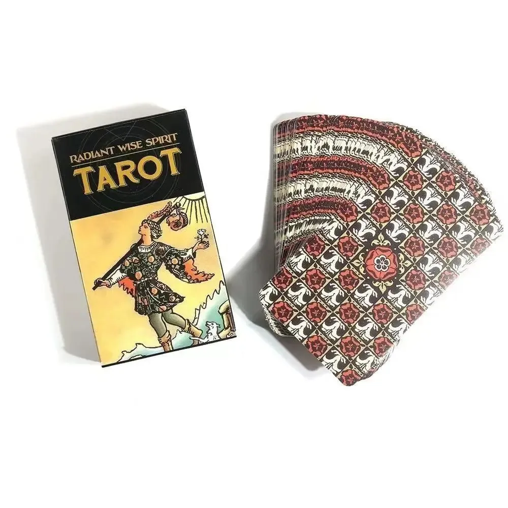 Klasszikus Ethereal Visions Illuminated Tarot The Rider Tarot pakli kártyák kezdőknek Jóslás Kiadás Borad játék
