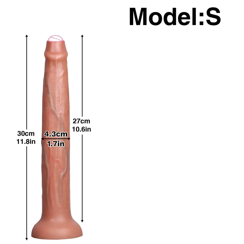 Super Long Realistic Dildos Butt Plug Μαλακό πέος σιλικόνης για ενήλικες Βεντούζα Παιχνίδια σεξ για γυναίκες άνδρες Πρωκτικό μασάζ κόλπου