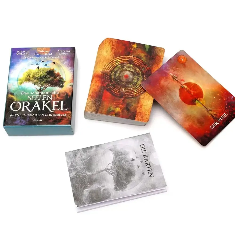 Γερμανικά 78 τμχ Das Schamanische Seelen Orakel Tarot Deck Prophecy Divination Comics Κάρτες Ταρώ Family Party Επιτραπέζιο παιχνίδι — image 4