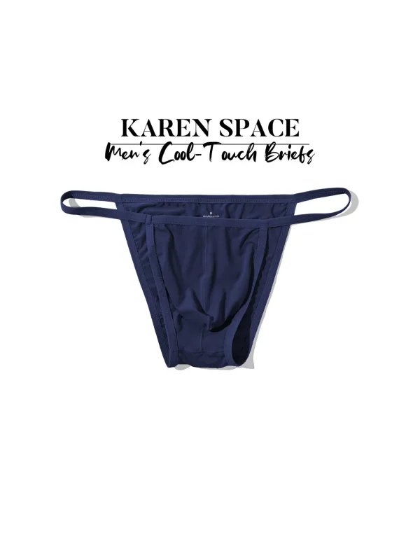 1PC Men's Sexy Low-Waist Briefs with Large Pouch Single Color Thin Belt Comfortable Thin Design for Summer Pure Color Underwear — image 30