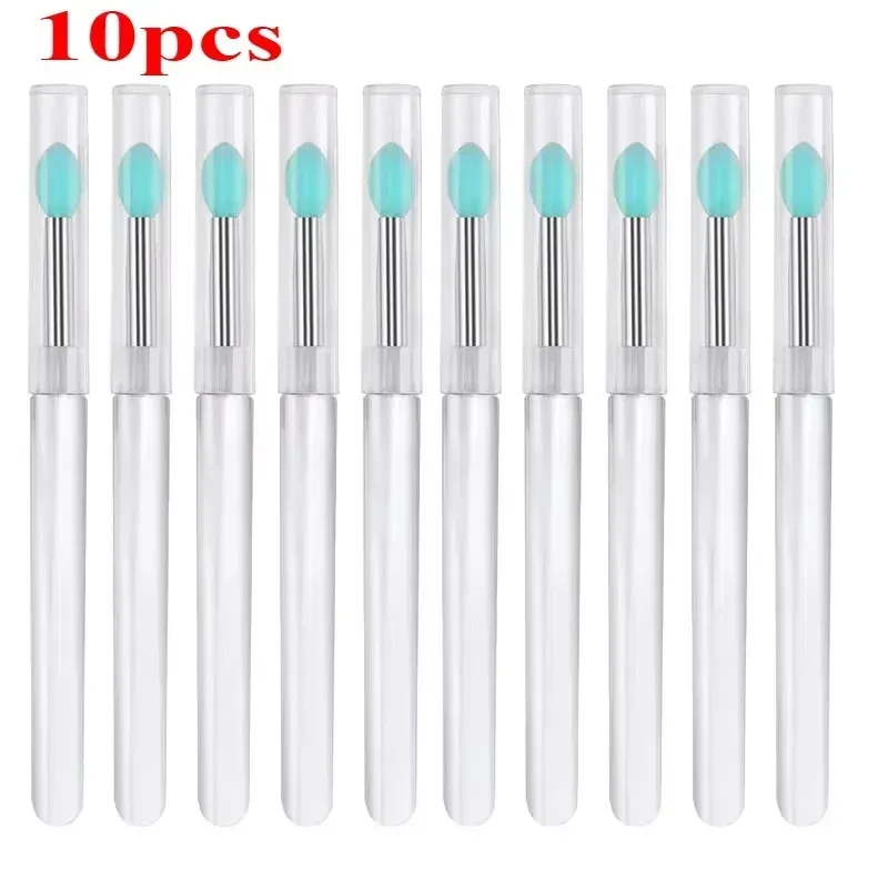3/5/10PCS Reusable Lip Brush Silicone Lip Mask Applicator Transparent Lipstick Tool For Lip Gloss Eyeshadow Brushes Makeup Tools