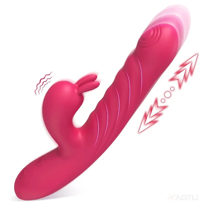 Thrusting Rabbit Vibrator for Women Vagina Dlido Vibrator G-Spot Clitoris Stimulator Female Masturbation Sex Toy for Women — image 11