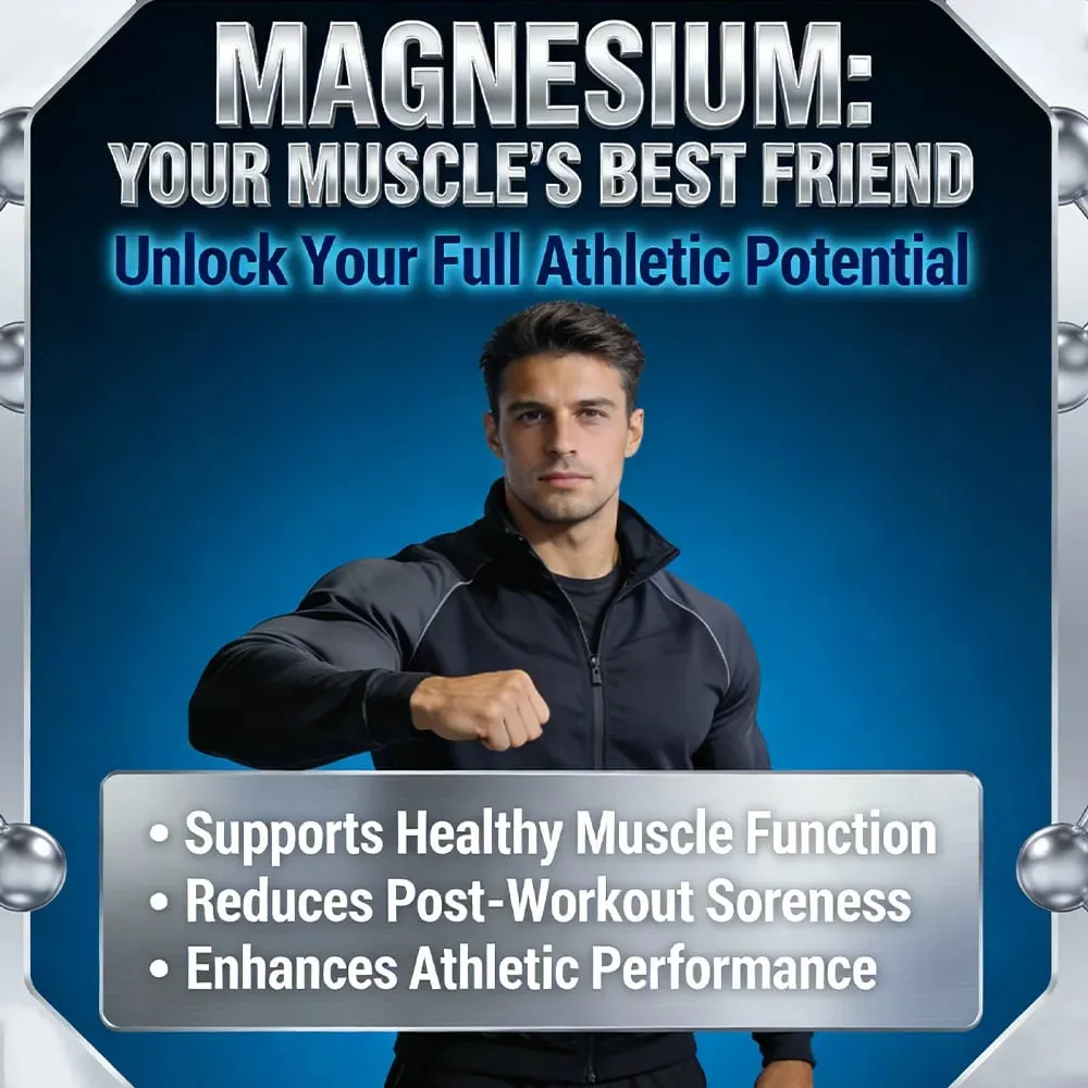 Magnesium Complex Capsules - boron/L-Threonate + Zinc D3 B6 High Absorption Muscle Bone Brain Sleep Health Anxiety Relief — image 3