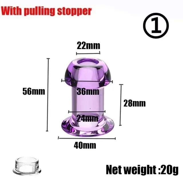 Hollow Anal Plug With Stopper Vagina Anus Dilator Speculum Expander Buttplug Prostate Massage Sex Toys For Women Men Gay