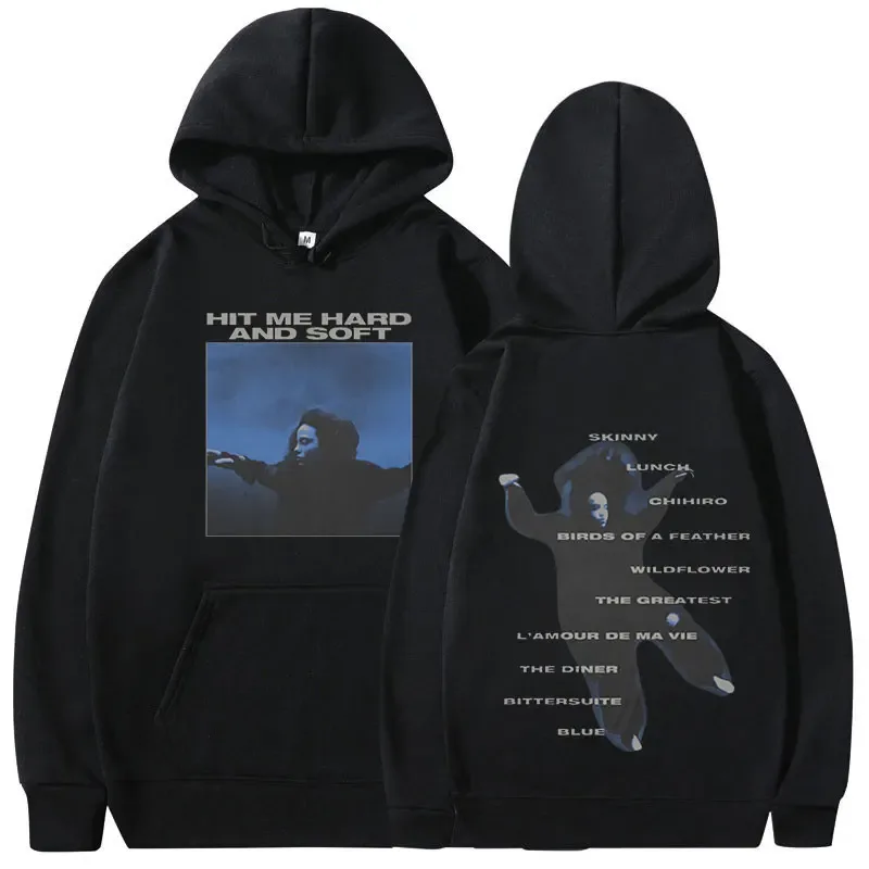 Hit Me Sert ve Yumuşak 2024 Tur Kapüşonlu Erkek Kadın Moda Vintage Harajuku Sweatshirt Uzun Kollu Büyük Boy Kazak Hayranları Hediye — image 1