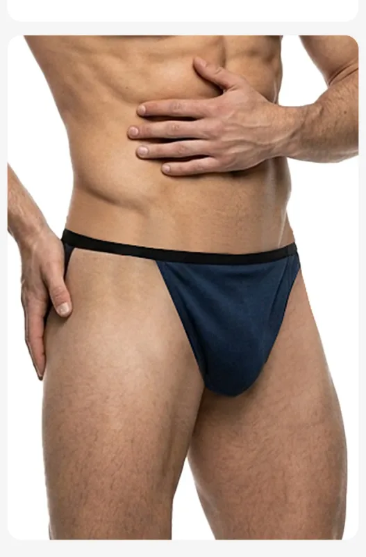 3PCS Men's Japanese Style Fundoshi Cotton Underwear, Breathable Comfort Sports Thong for Men, No Pouch, Sexy Loincloth Private