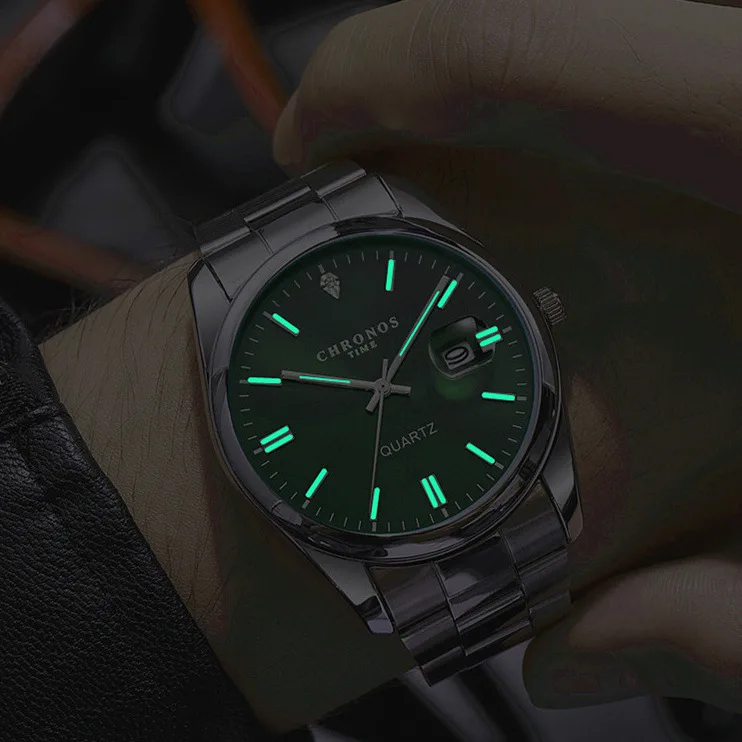 Top Brand Luxury Man Wristwatch Waterproof Luminous Date Men Watches Stainless Steel Quartz Men's Watch Male reloj