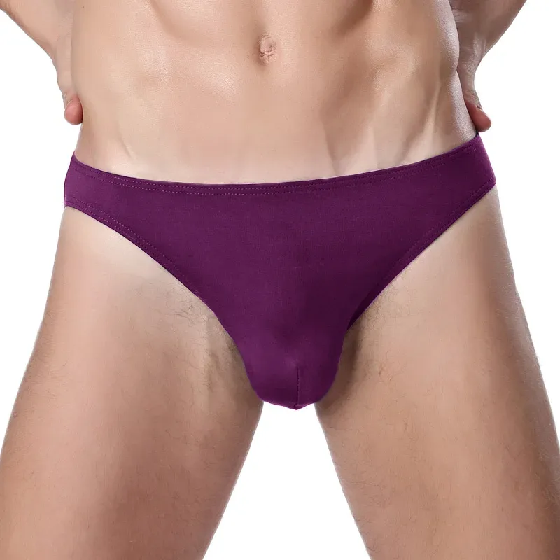 Men's underwear with a U-shaped protruding modal, thin, elastic and sexy low-waisted tight underpants — image 26