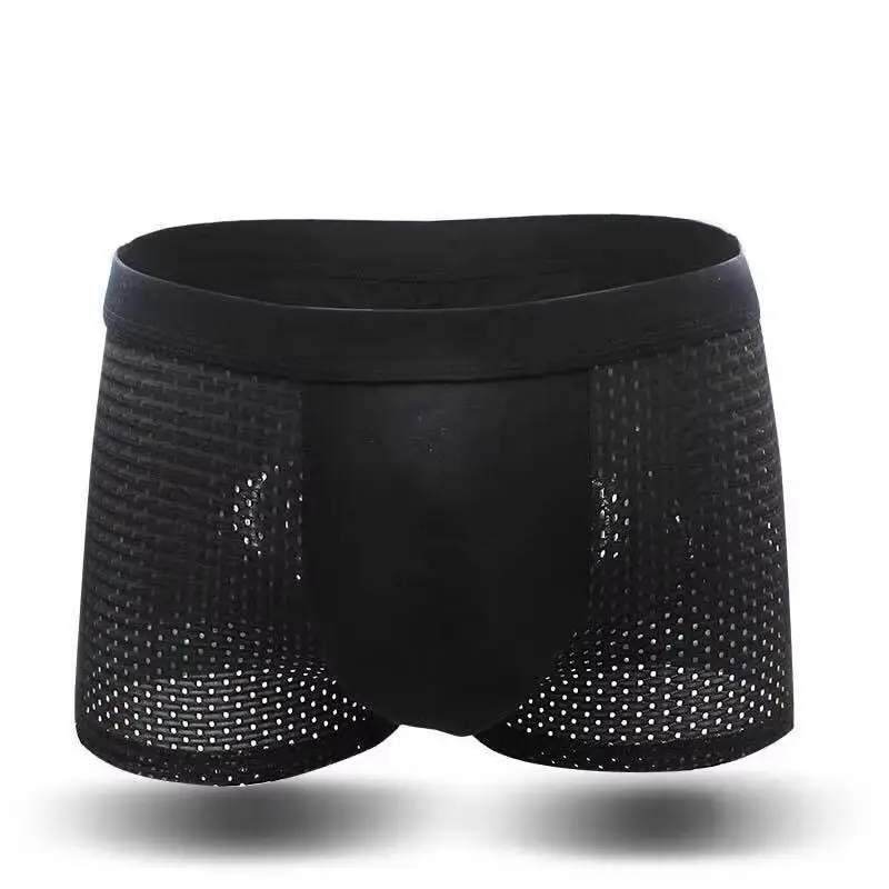 Erkek Külot Naylon İç Giyim Erkek Şort Yaz erkek İç Giyim Moda Yumuşak İç Giyim Erkek Kişilik Renkli Boxer Şort — image 2