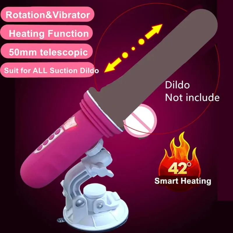Suction Cup Sex Machine Telescopic Dildo Vibrator Automatic Vagina Massager Thrusting Penis Sucker Sex Toys for Women Adult Game