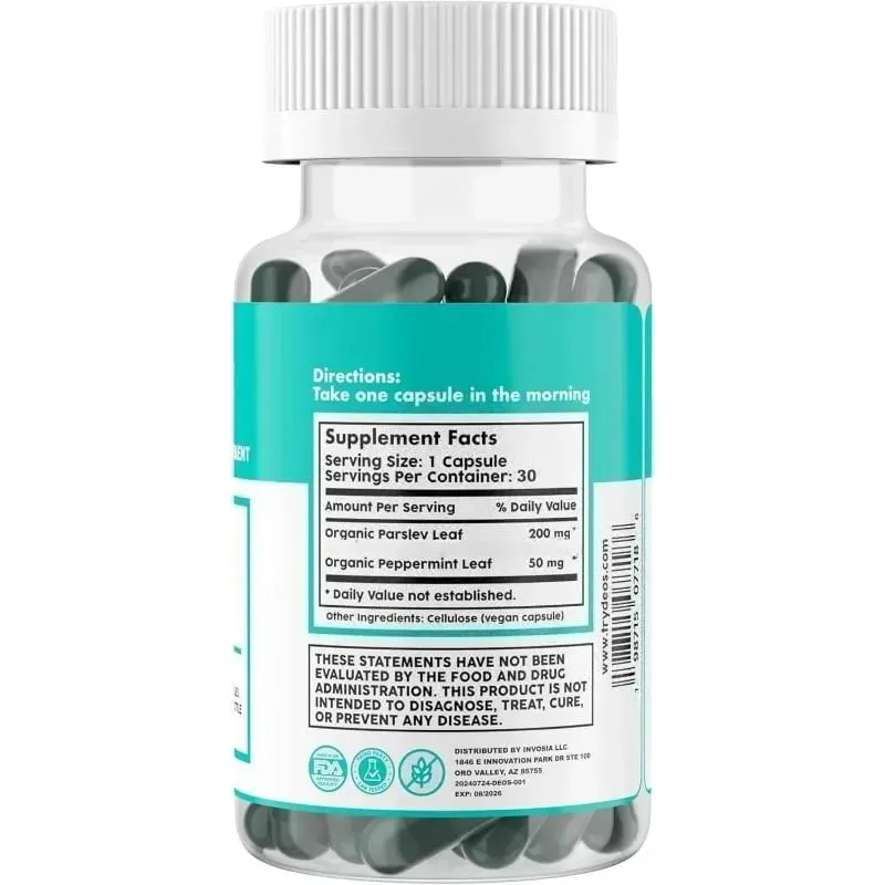 Chlorophyll Capsules Natural Plant-based Supplement Contain Herbal Ingredients for Digestion Support & Gut Health Skin Health — image 3