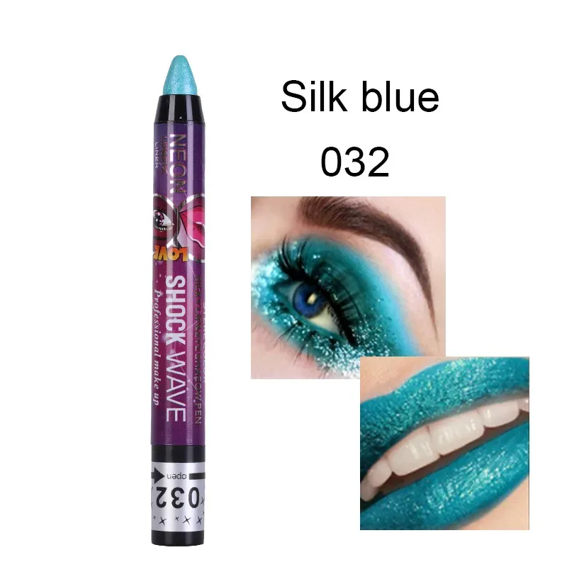 Μολύβι 2 σε 1 κραγιόν σκιάς ματιών αδιάβροχο γκλίτερ ματ σκιά ματιών μακιγιάζ Pigment Eyeshadow στυλό — image 36