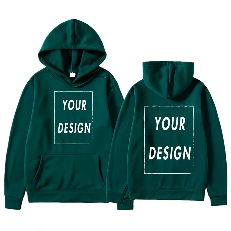Il tuo logo/immagine del marchio di design personalizzato personalizzato ovunque uomo donna felpa con cappuccio fai da te felpa con cappuccio casual moda nuova — image 10