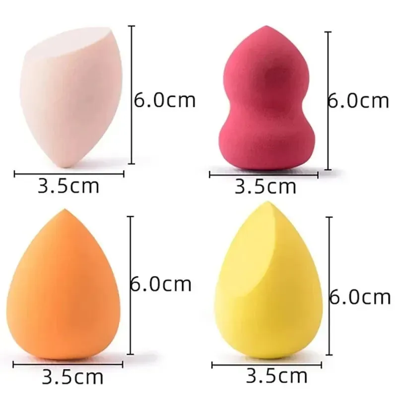 4/8/16 τμχ Σετ καλλυντικών σφολιάτας Beauty Egg Wet and Dry Dual-use Egg Makeup Foundation Sponge Air Cushion Puff Soft Makeup Tools
