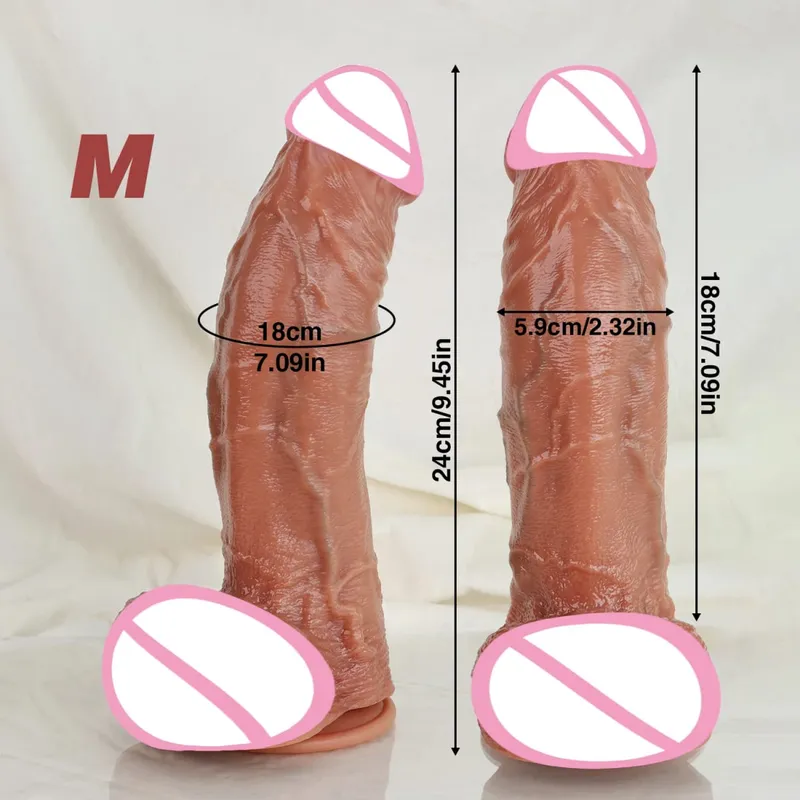 Nagy, valósághű szilikon vibrátor tapadókoronggal, G-pont anális műpénisz szíj Dick Butt Plug Maszturbált felnőtt szexjátékok férfi nőknek