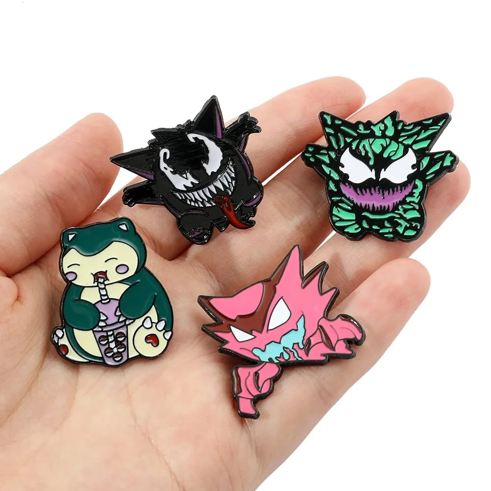 Gengar Rajzfilm brossok Anime Zománcos hajtókátűk hátizsákhoz Kiegészítők Rajongók Gyűjtemény Bross Ajándékok