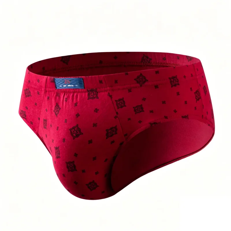 5 Pieces/lot Men's 100% Cotton Breathable Briefs Plus Size Men Underwear Breathable Comfortable Men Underpant Lingerie Panties