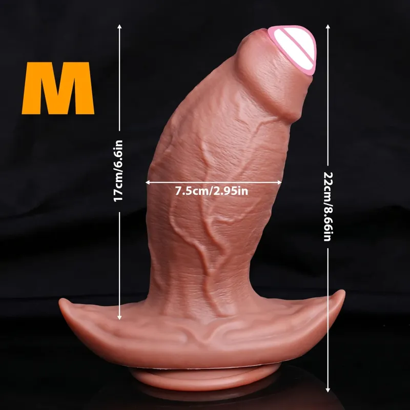 Ρεαλιστικό παχύ Dildo μαλακό πέος σιλικόνης ανδρικά γεννητικά όργανα Βεντούζα κολπικού αυνανισμού Big Dick Woman Πρωκτικό βύσμα Παιχνίδια σεξ για ενήλικες — image 8