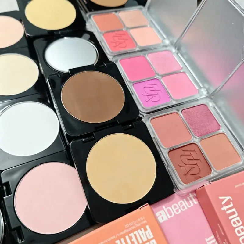 Fine Fitting 4-χρωμα Powder Blusher Light Natural Dumb Shiny Αδιάβροχο Ανθεκτικό στον Ιδρώτα Blush Lip Gloss Μακιγιάζ — image 3