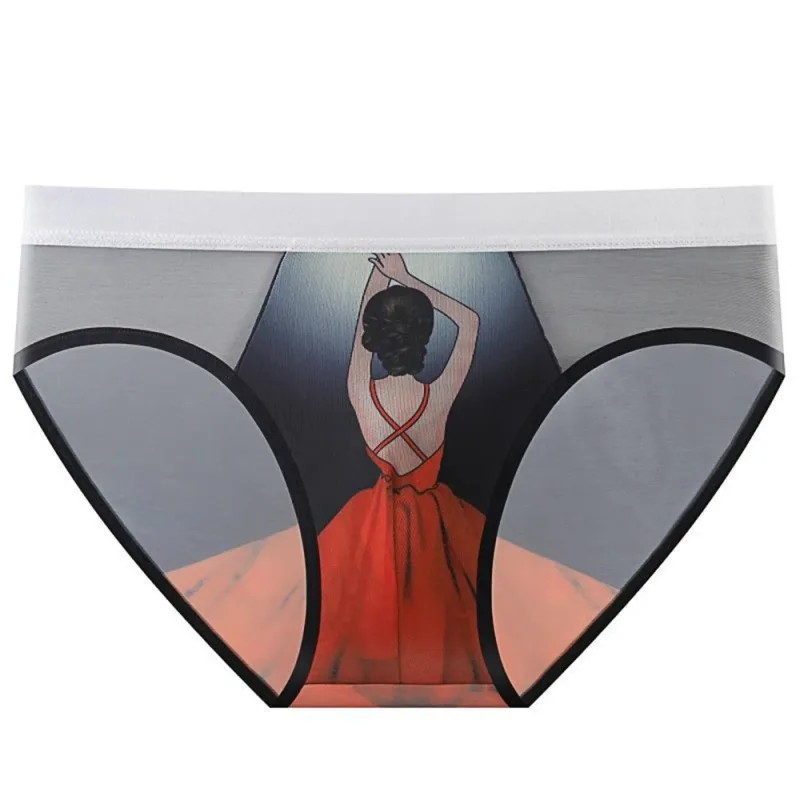Novelty Cartoon Mesh Briefs Men Underwear NEW 2026 Male U Convex Pouch Underpants Plus Size XL-4XL — image 17