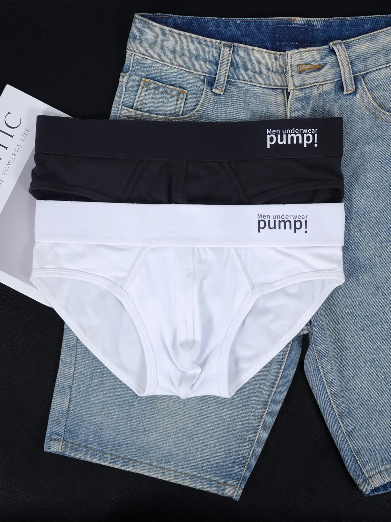 2 PCS Men's Cotton Briefs U Convex Pouch Soft Skin-Friendly Sexy Underwear — image 2