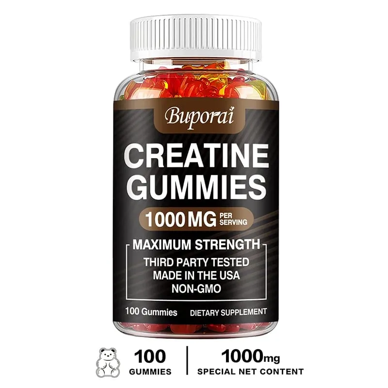 Creatine Monohydrate Gummies - Pre/post Workout Fitness Strength Muscle Building Provide Energy Supplements