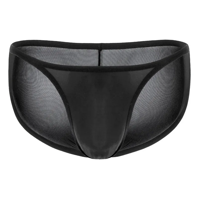 Men's Underwear Transparent Breathable Panties Male Low-waist High Fork Briefs — image 18