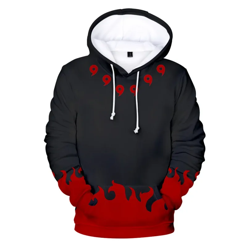 Bandai Naruto 3D Anime Sweat à capuche – Streetwear pour homme Cosplay Harajuku et style Y2K – Tendance et confortable — image 11