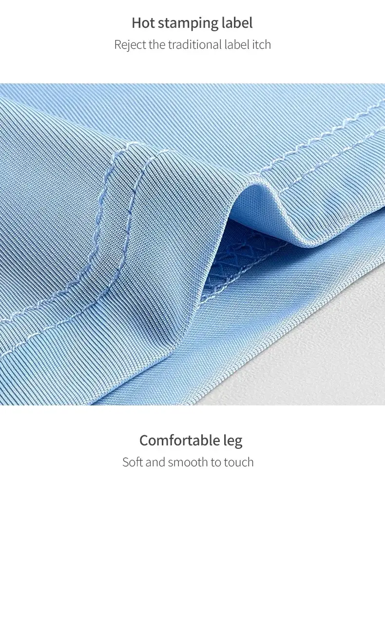5PCS Men's ice silk seamless underpants 3D punch bag, cool, breathable, comfortable in summer, flat-angled bottom underpants — image 14