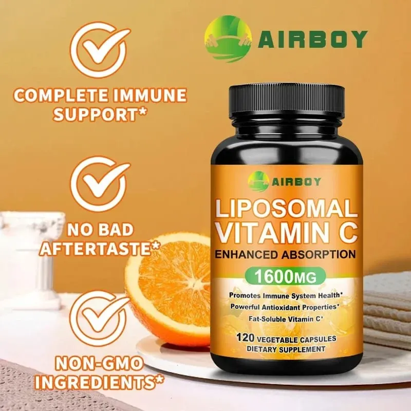 Liposomal Vitamin C - Immune Support Promotes Collagen Production Promote Fat dissolving Antioxidant