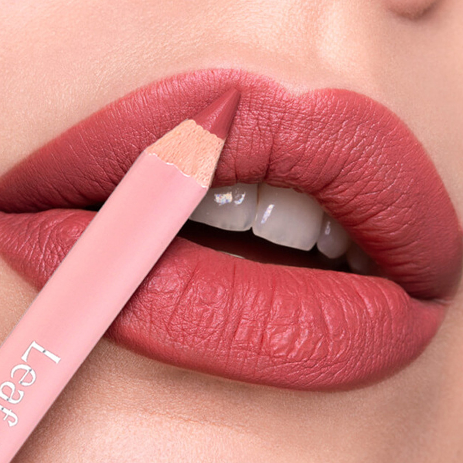 12 Màu Matte Lipliner Pencil Chống Nước Plumping Bám Bẩn Son Môi Tự Nhiên Màu Hồng Hồng Kẻ Viền Môi Pro Viền Môi Viền Trang Điểm — image 12