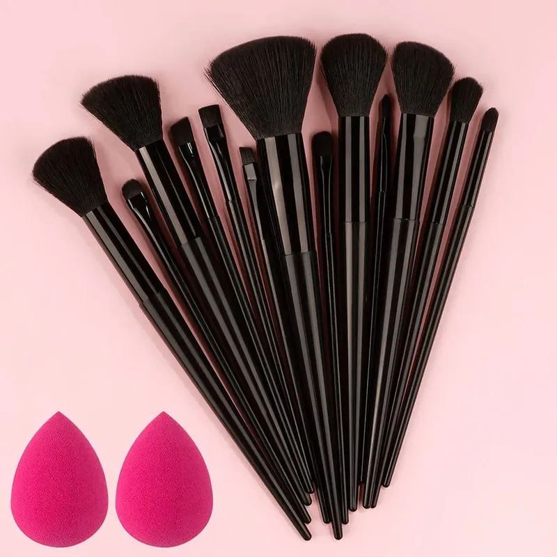 10/14 Stuks Make-Up Kwasten Set Oogschaduw Foundation Vrouwen Cosmetische Losse Poeder Blush Super Zachte Blending Make Up Borstel beauty Tool