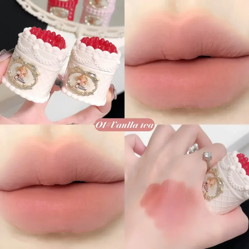 Διακόσμηση κέικ Velvet Lip Mud Matte Finish Αντικολλητικό Κύπελλο κραγιόν μακράς διαρκείας για καθημερινό μακιγιάζ και πάρτι — image 10