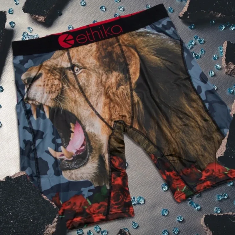 1Pcs Men Underwear Boxers Breathable Mesh Crotch Man Underpants Plus Size Mens Panties L-3XL Printed Men's Boxers Briefs 3256809864931744