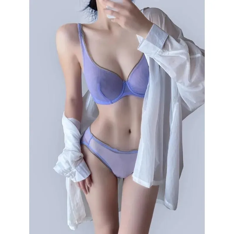 Womens Non Padded Lingerie Set Push Up Bra Full Cup Lightweight Summer Push Up Bra for Women Ultra Thin Support Bra Best Seller — image 4