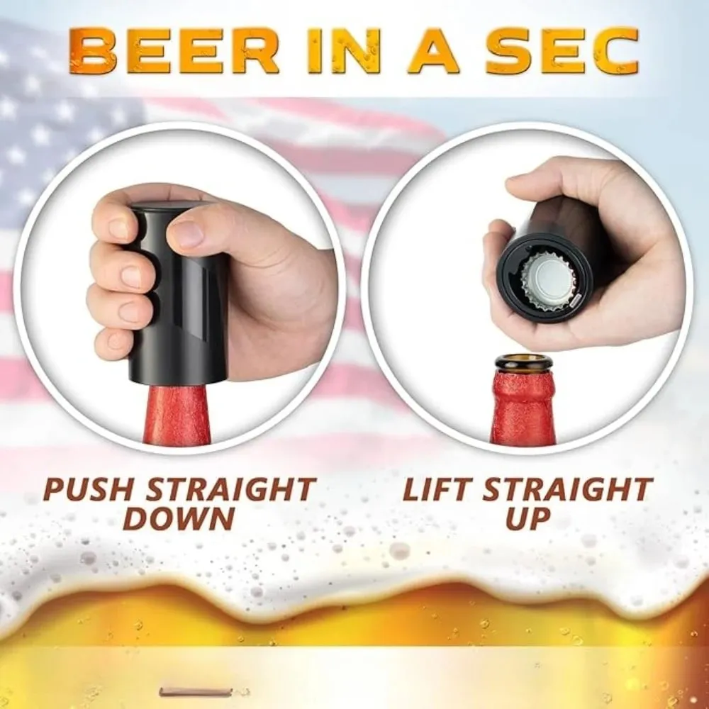 1-4 τμχ Ανοιχτήρι μπύρας Push Down Bottle Μικρό φορητό ανοιχτήρι Αυτόματο ανοιχτήρι μπύρας για πάρτι στο σπίτι Πικ-νικ Κάμπινγκ Πεζοπορία — image 5