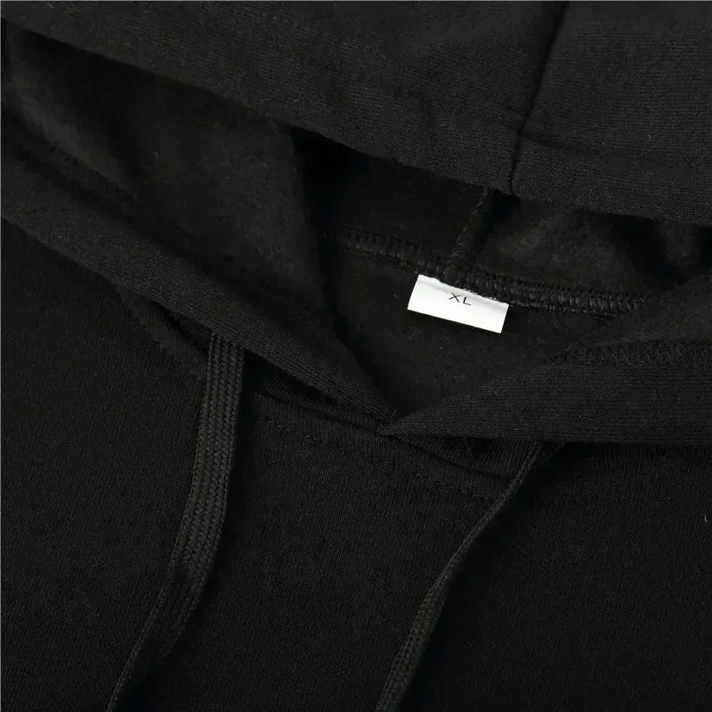 Drucken Herbst Winter Modelle Herren Fleece winddicht Warm Baumwolle Übergroßer Hoodie Outdoor Pendler Herren Hochelastisches Oberteil