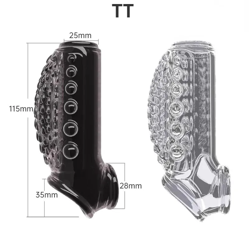 Penis Enlargement Sleeve Thickened Cock Ring Penis Extended Delay Time Sex Toys Lock Semen Adult Sex Products Penis Extension