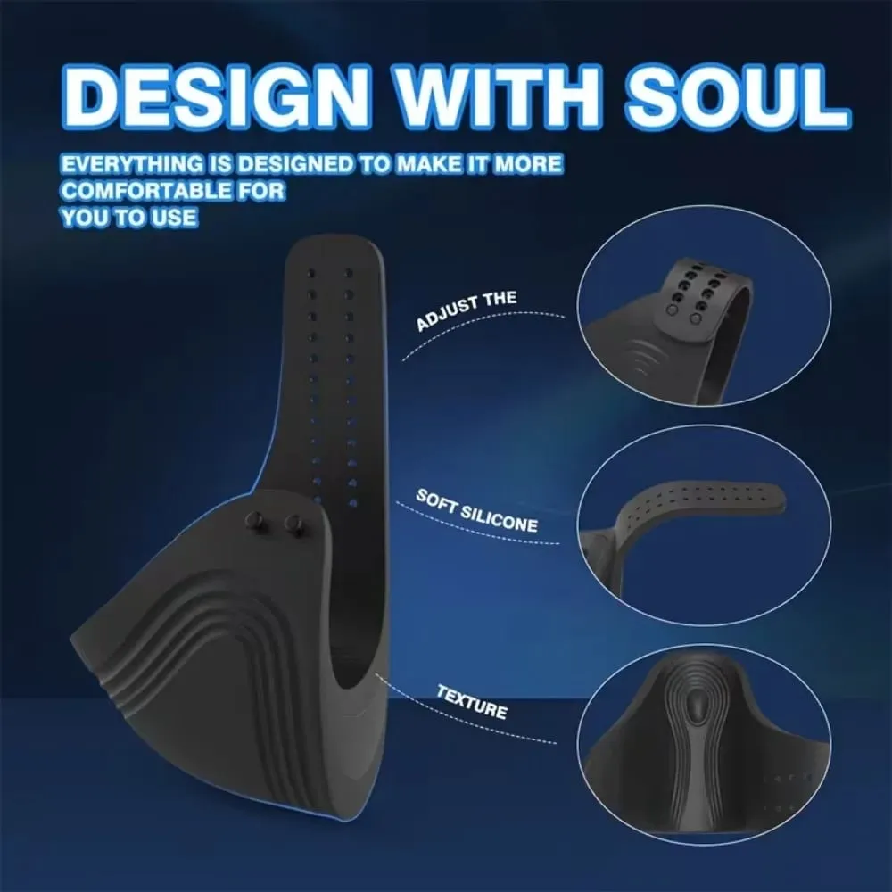 Male Glans Massager Pinching Penis Training Stimulator Vibrator for Ejaculation Delay Training Vibrator Adult Sex Toys for Men
