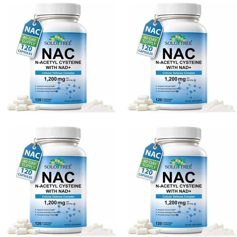 NAC 1150mg NAD+ 50mg Κάψουλες Σύμπλεγμα Κυτταρικής Άμυνας για Αντιοξειδωτική Υποστήριξη Ανοσοποιητικής Υγείας & Παραγωγή Ενέργειας Non-GMO 120 Ct — image 10